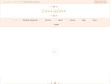 Tablet Screenshot of clearlycake.com